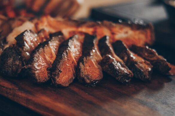 cooked sliced meat